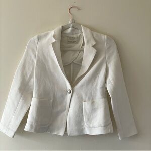 Zara White kids blazer girls Easter graduation country club preppy